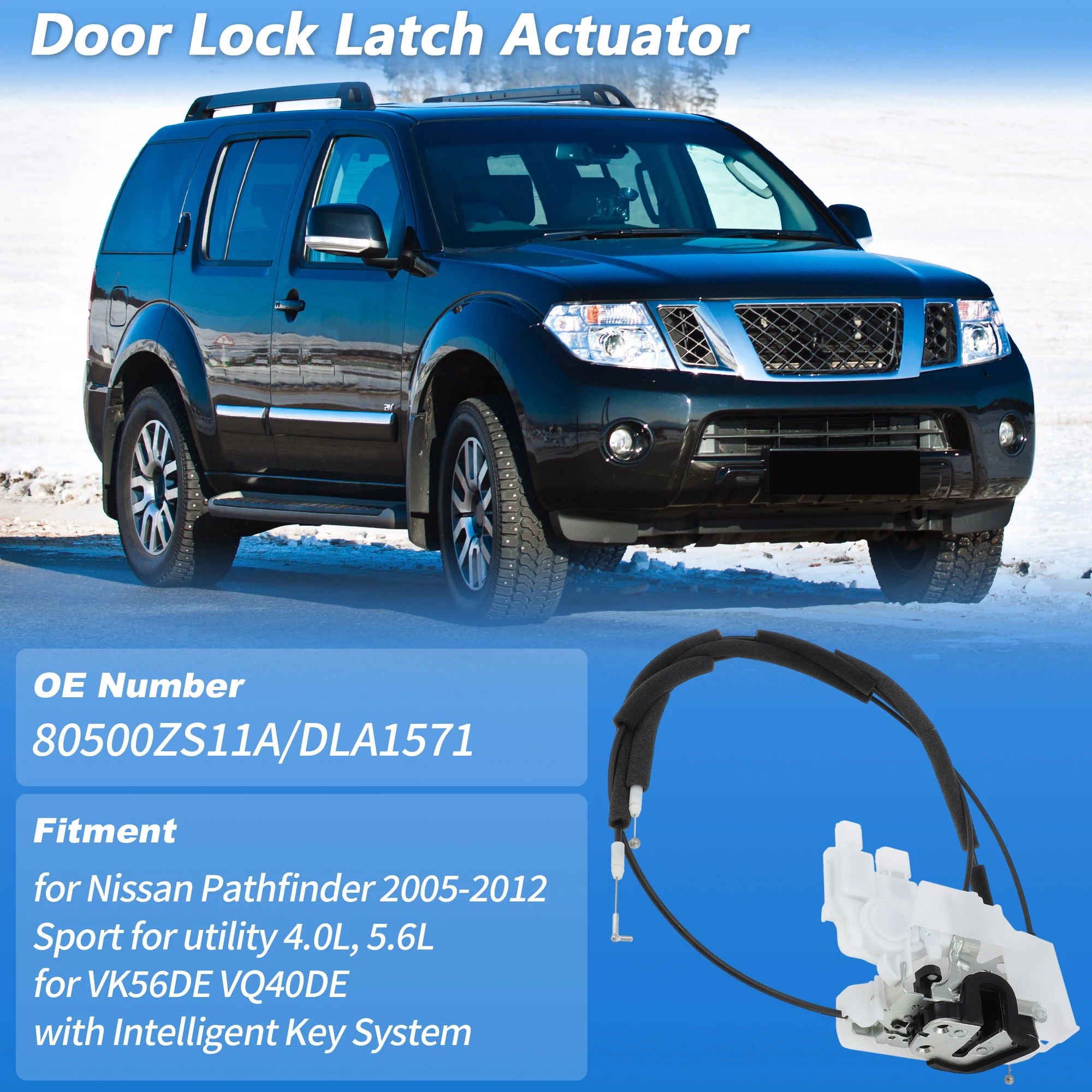 

UXCELL 80500ZS11A Front Right Power Door Latch Actuator for Nissan Pathfinder 2005-2012