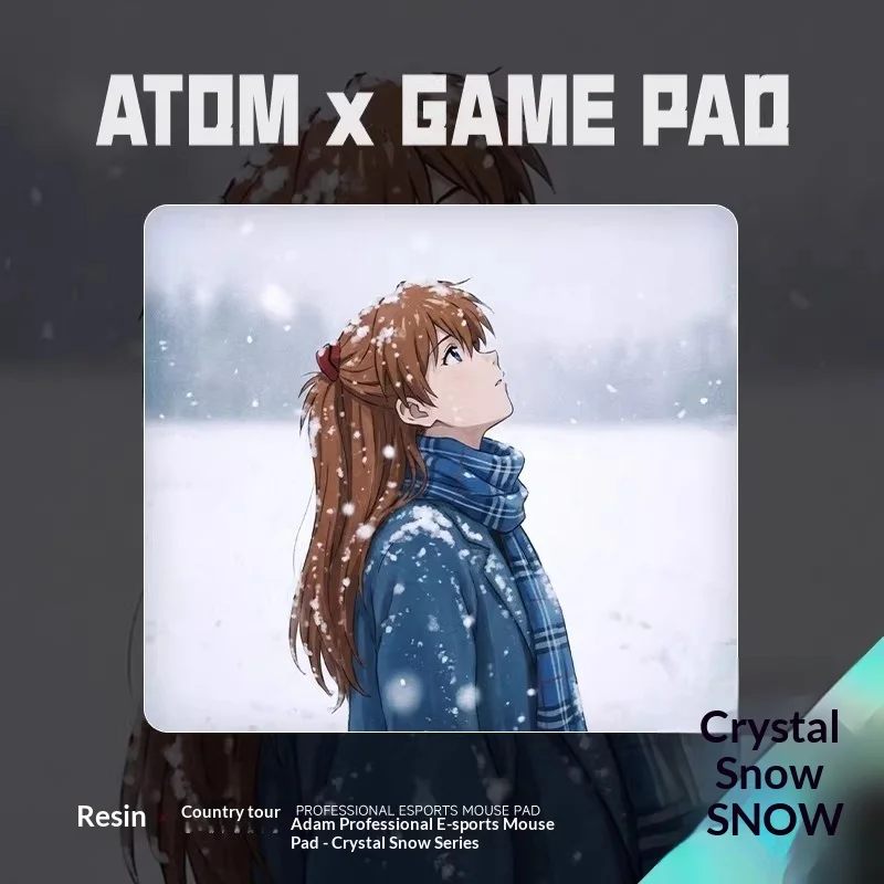 ATOM Resin Mousepad Mid FPS Speed or Controlled Astringency Mouse Pad Waterproof Skidproof For TTK CSGO APEX Valorant PC Gamer