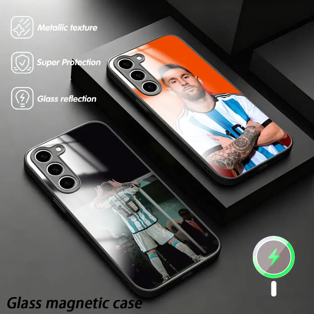 Cool Football star Mess-i Phone Case For Samsung S26 S25 S24 S23 S22 S21 Plus Ultra Fold A Glass Magnetic Case