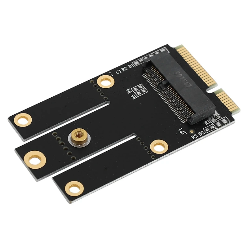 M.2ใหม่ NGFF เป็น MINI PCI-E (PCIe + USB) อะแดปเตอร์สำหรับ M.2 WiFi บลูทูธไร้สายการ์ด WLAN AX200 9260 8265 8260สำหรับแล็ปท็อป