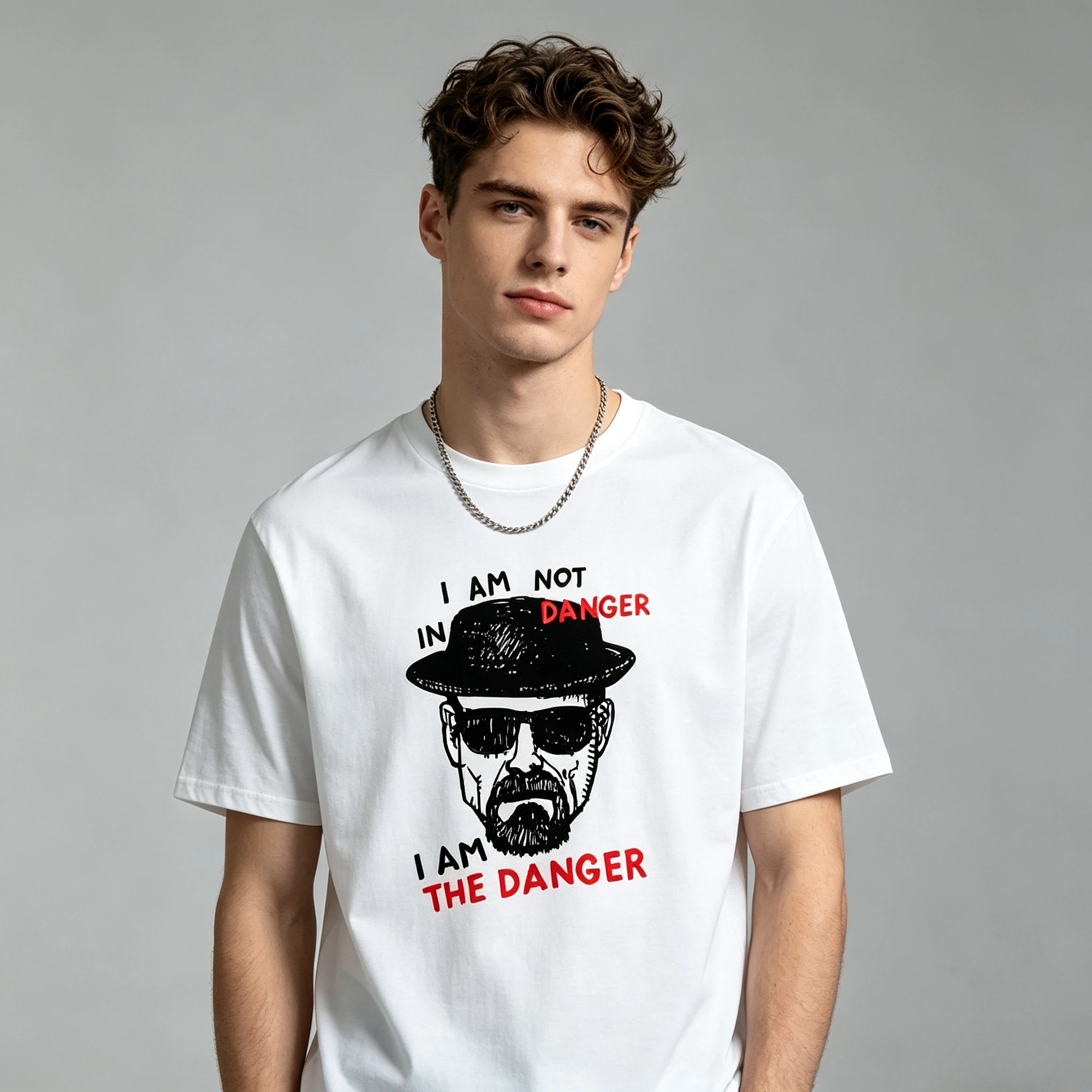 2026 Summer Men T-shirt Blend Short Sleeve Breaking Bad Men T-shirt Casual Heisenberg Print Tshirt Cool T-shirt Male Men Tops