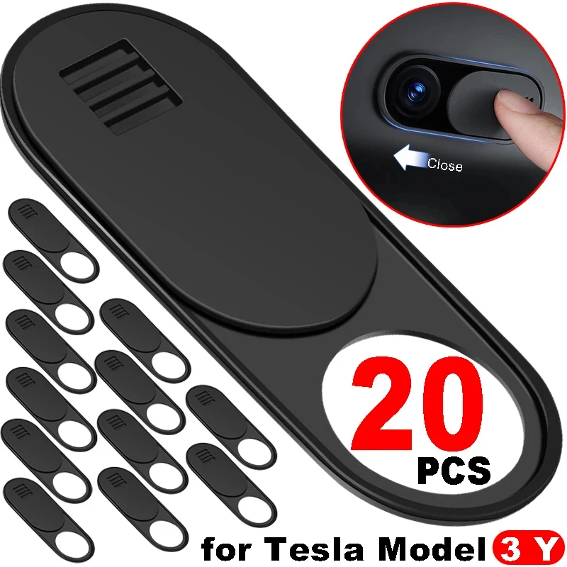 

Ultra Thin Slide Webcam Cover for iPad Tablet Laptop Slide Sticker Privacy Protector for Tesla Model 3 Y Interior Cabin Camera