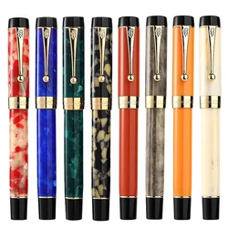 Jinhao 100 Centennial Resin Fountain Pen EF/F 18KGP M / Bent Nib 0.5 /1.2mm with Converter Golden Clip Business Office Gift Pen