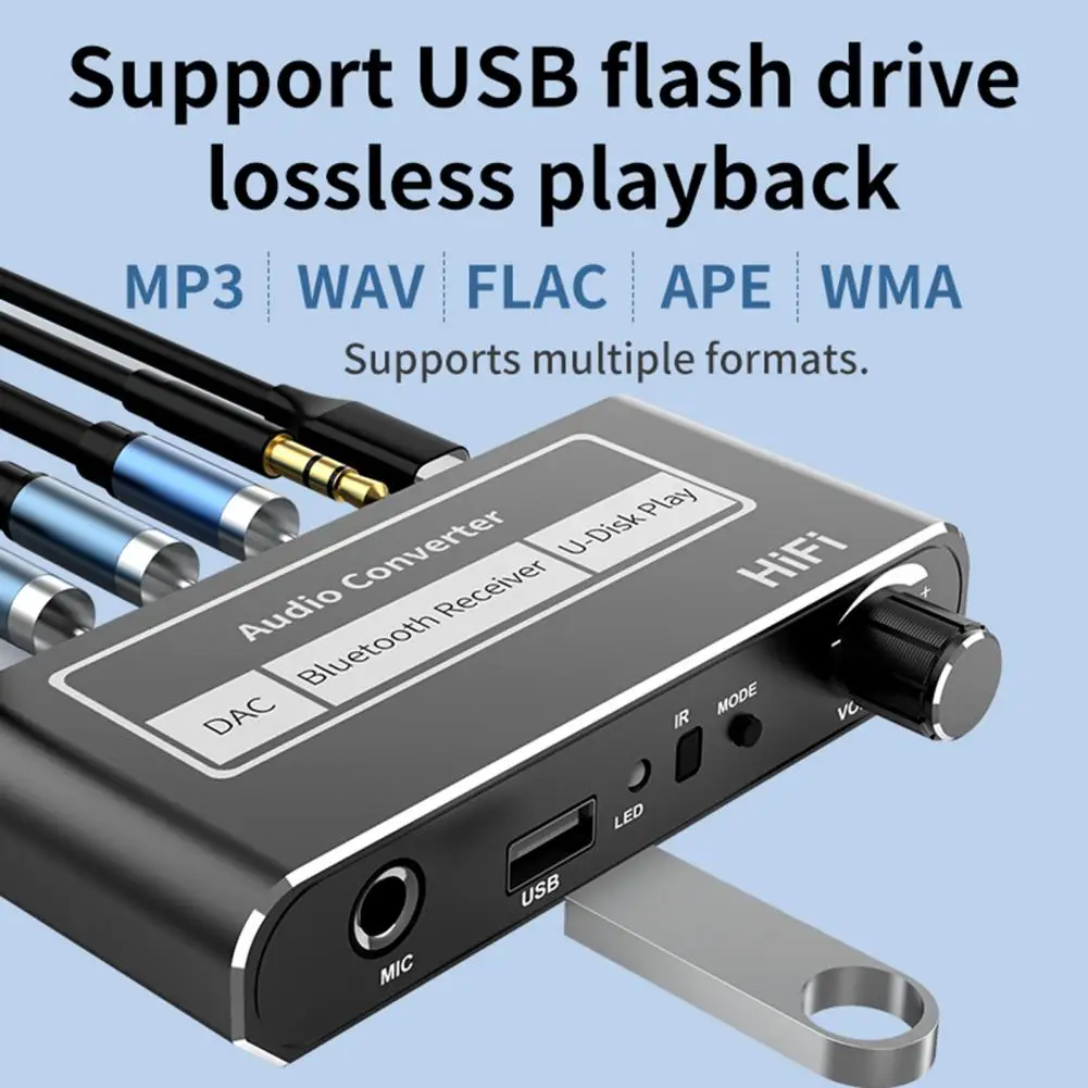 Прием DC5V Поддержка ТВ Коаксиальное соединение Динамик Аудиопередатчик Аксессуары для динамиков