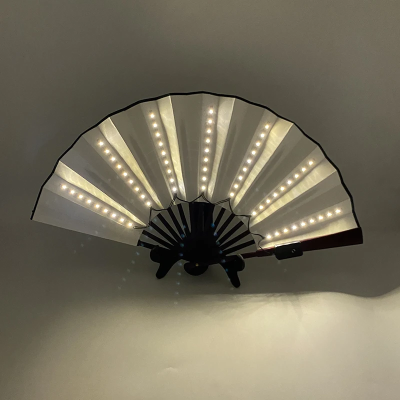 13 Inch Oplichten Fan Dans Podium Voorstelling Rave Lichtgevende Partijen Groothandel Led Speelgoed Geleid Klassieke Dans Fan Voor Vrouwen Meisje