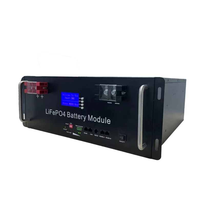 

Manufacturers HOT Lithium Battery 48v 51.2v Lithium Lifepo4 Battery 100ah 200ah With Smart Bms And Lcd Lifepo4 Battery 48v