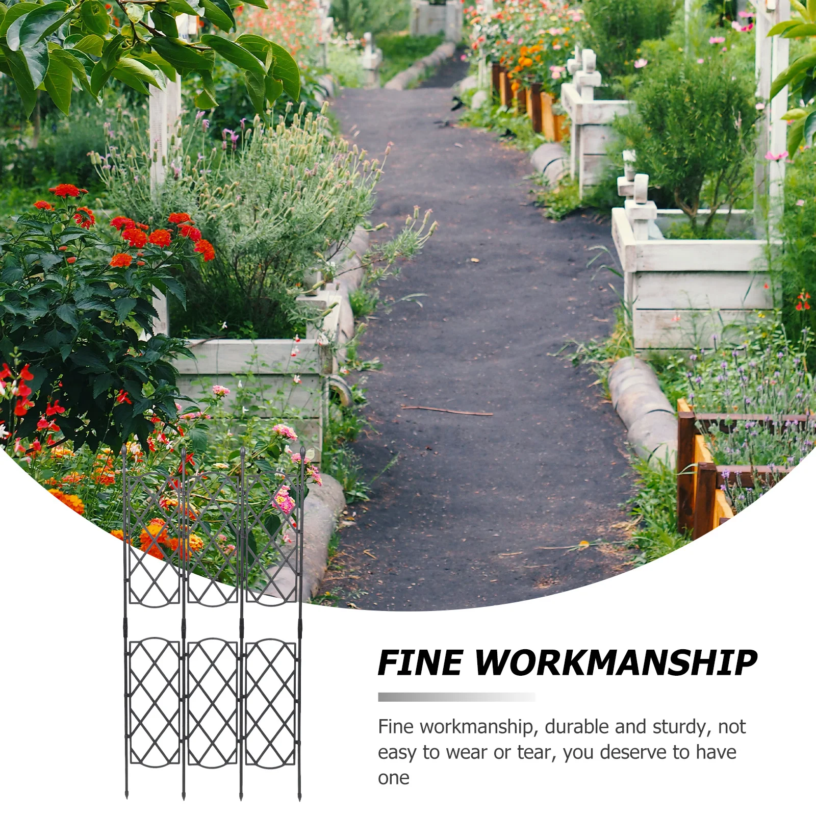 

Sturdy Plant Vine Support Rack Simple Efficient Design Reusable Weather Resistant for Outdoor Gardening Use Climbing Shelf