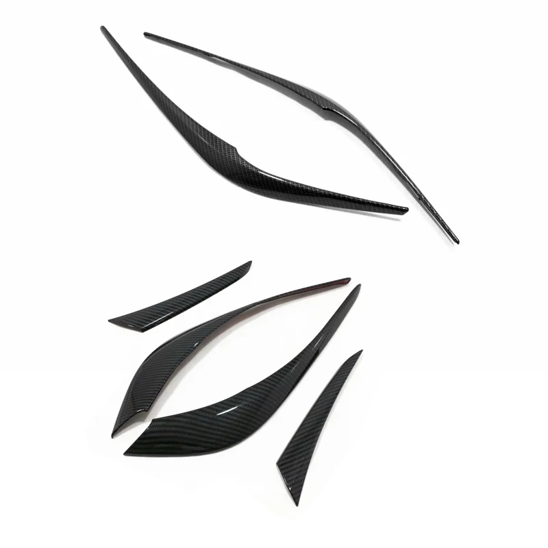 For Mazda Cx-5 Cx5 KF 2017-2022 Carbon Front Rear Head Light Lamp Eyelid Eyebrow head tail light Strip Exterior Accessories
