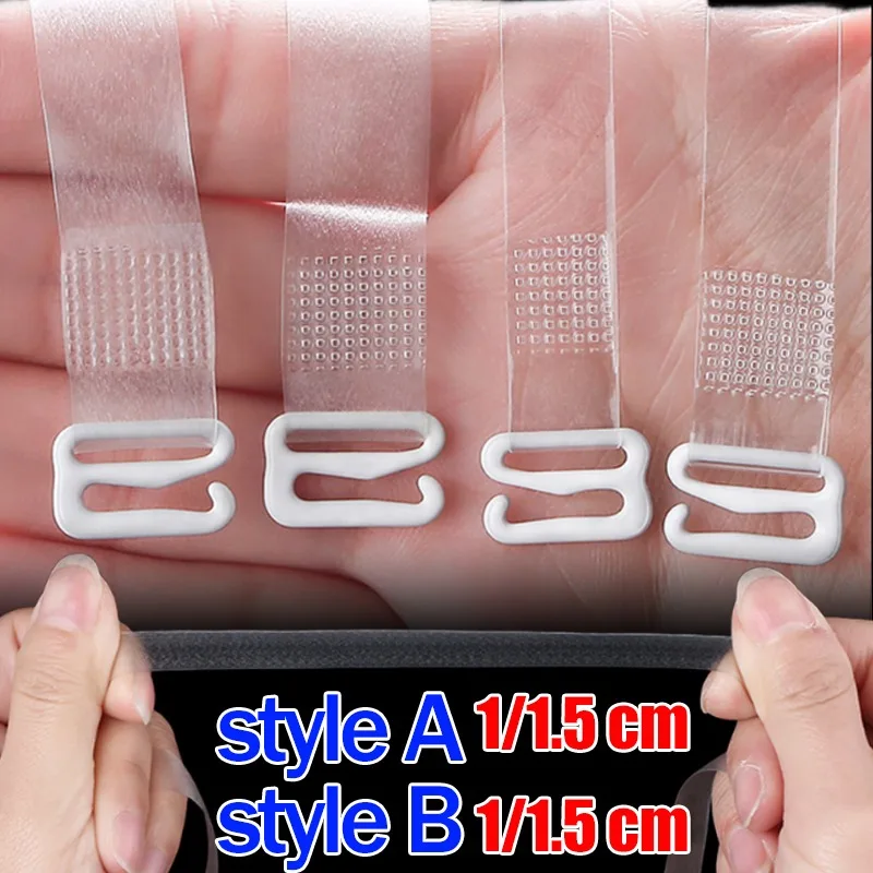 1/3 ペア透明ブラストラップ目に見えない調節可能なショルダーストラップ女性用取り外し可能なクリアノースリップストラップ DIY アクセサリー