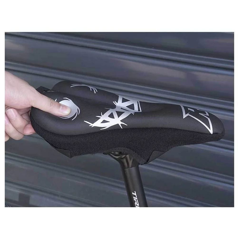 1x غطاء سرج الدراجة دراجة في الهواء الطلق امتصاص الصدمات مبطن غطاء مقعد رحلة أجزاء الدراجات الغبار واقية وسادة حامي #1