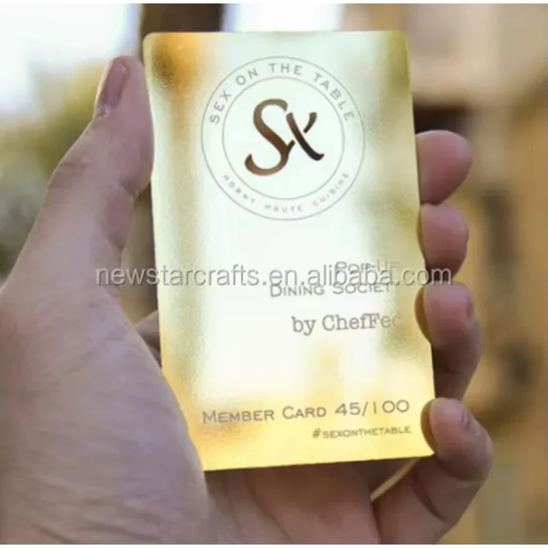 Custom Metal Name Plate Business Cards