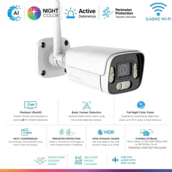 XM 3MP 5MP 8MP Surveillance WiFi IP Camera H.265 Two-way Audio Human Detected P2P Outdoor Metal CCTV Wireless Security Camera