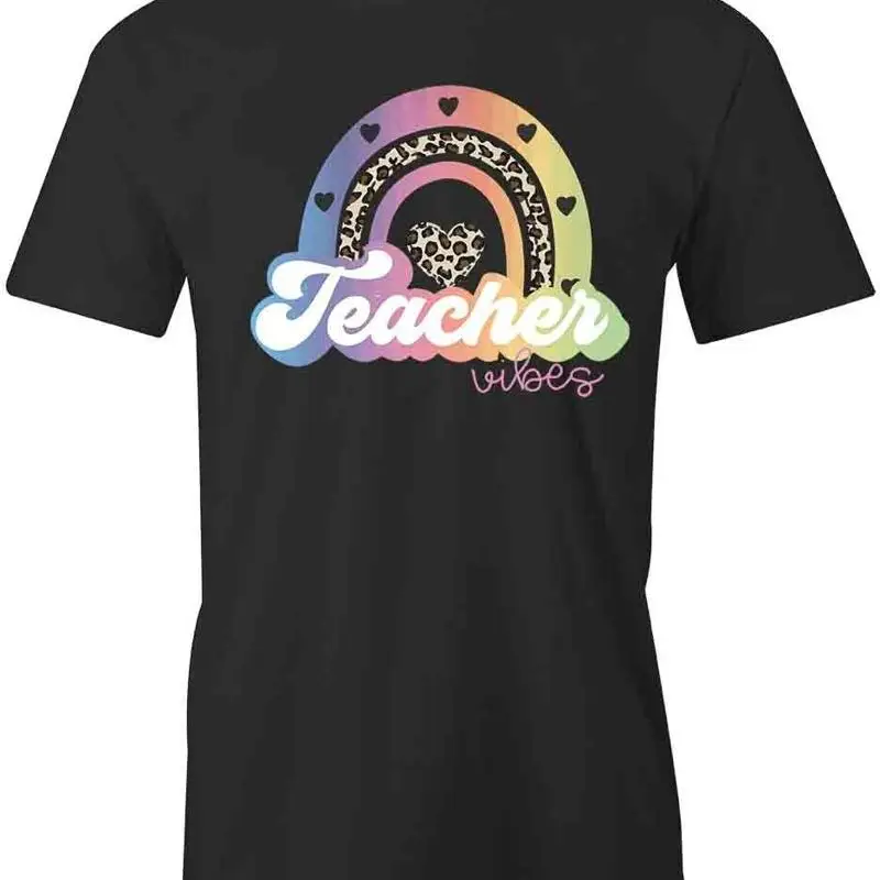 

Футболка Teacher Vibes d Хлопковая одежда SCHOOL S1BCA914