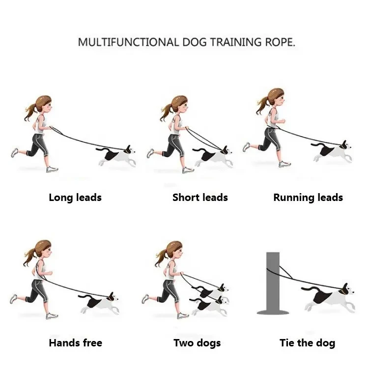 Handmade Braided Cotton Dog Leash Double-Headed Traction Rope For Medium Large Dog Outdoor Pet Walking Training Leads Rope