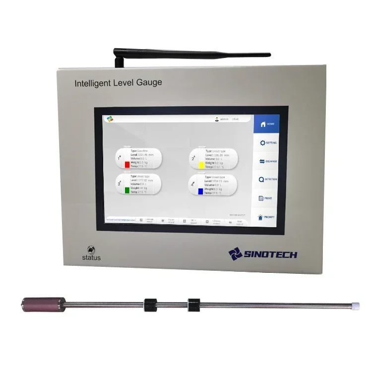 

Petrol Station Buried Tank die.sel Fuel Tank Level Gauge ATG Console with Printer