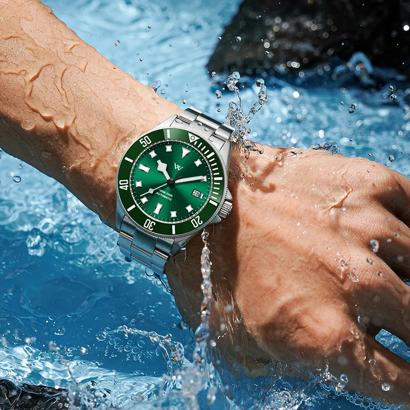 ساعة WM ساعات آلية أوتوماتيكية مقاومة للماء كلاسيكية كاجوال لرجال الأعمال ساعة Welly Merck WM089M