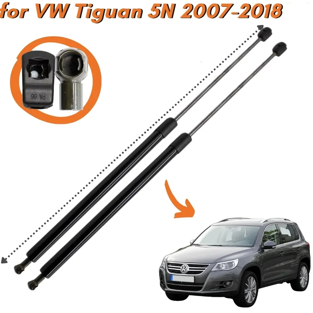 2Pcs For VW TIGUAN 5N Rear Tailgate Boot Lift Support Shock Absorber Gas Springs