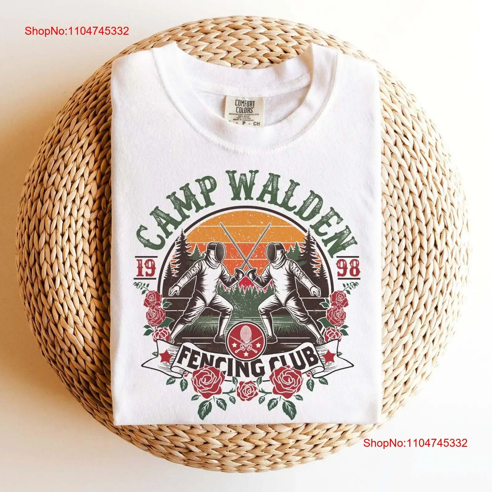 Camp Walden Fencing Club Vintage Matching Camping 90s The Parent Trap T Shirt vintage Washed Slightly designer clothes Soft