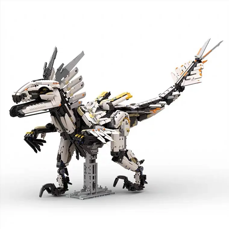 7030PCS Dawned Long-necked Beast MOC Horizon Zero Action Figure Mechanical Monster Mech Constructor Bricks Toys Gifts  Building