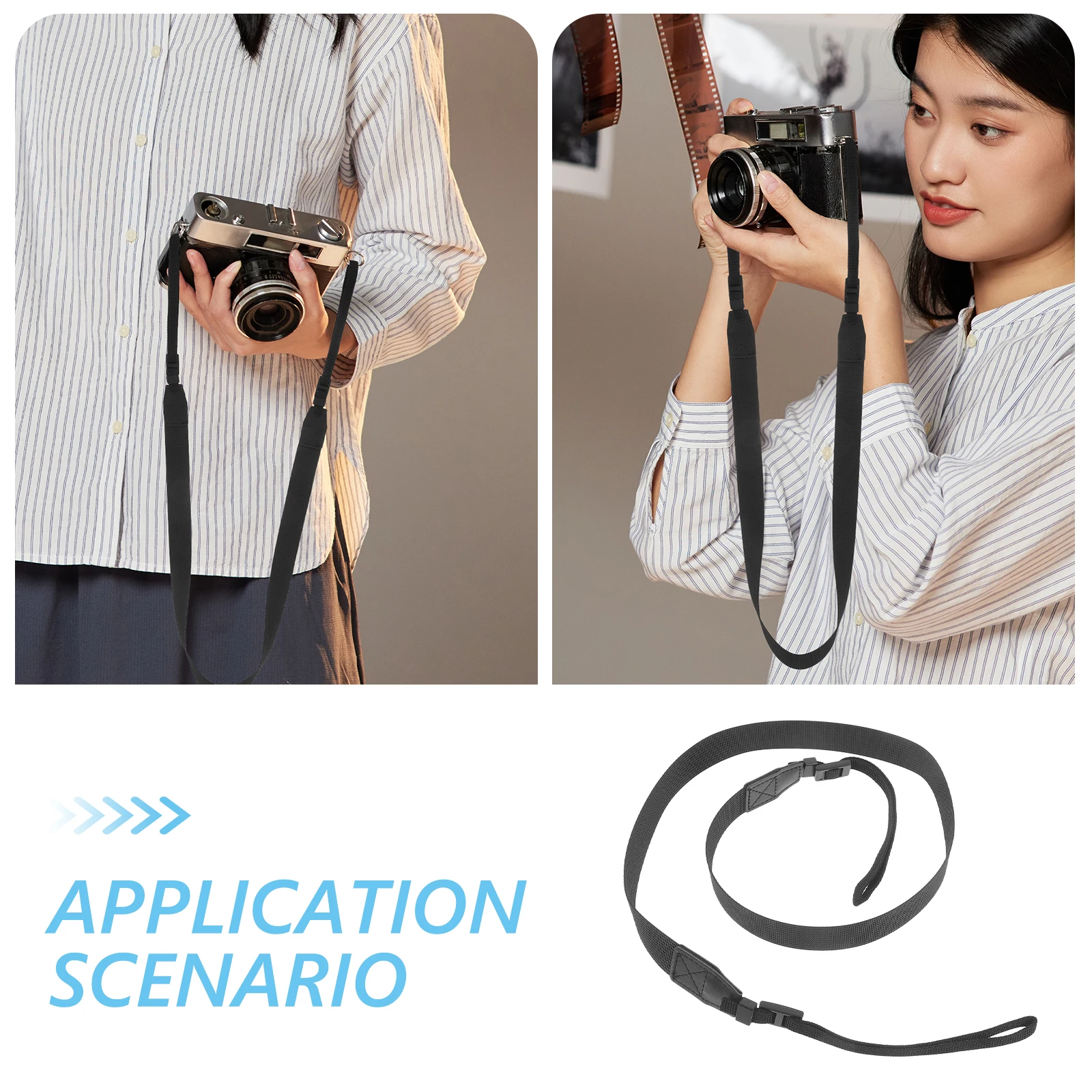 

Ergonomic Camera Shoulder Lightweight Universal Neck For Photographers Adjustable Comfortable Compatible With Most Cameras