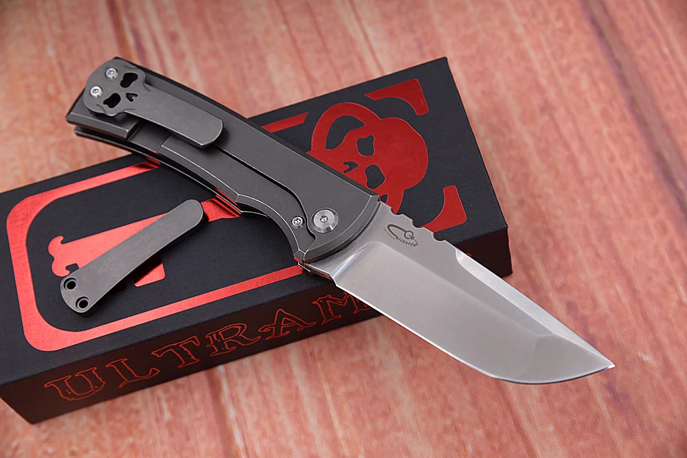 JUFULE 2023 Chaves Ultramar Redencion Ceramic Bearing Titanium Mark M390 Survival EDC Tool Camping Hunting Outdoor Folding Knife