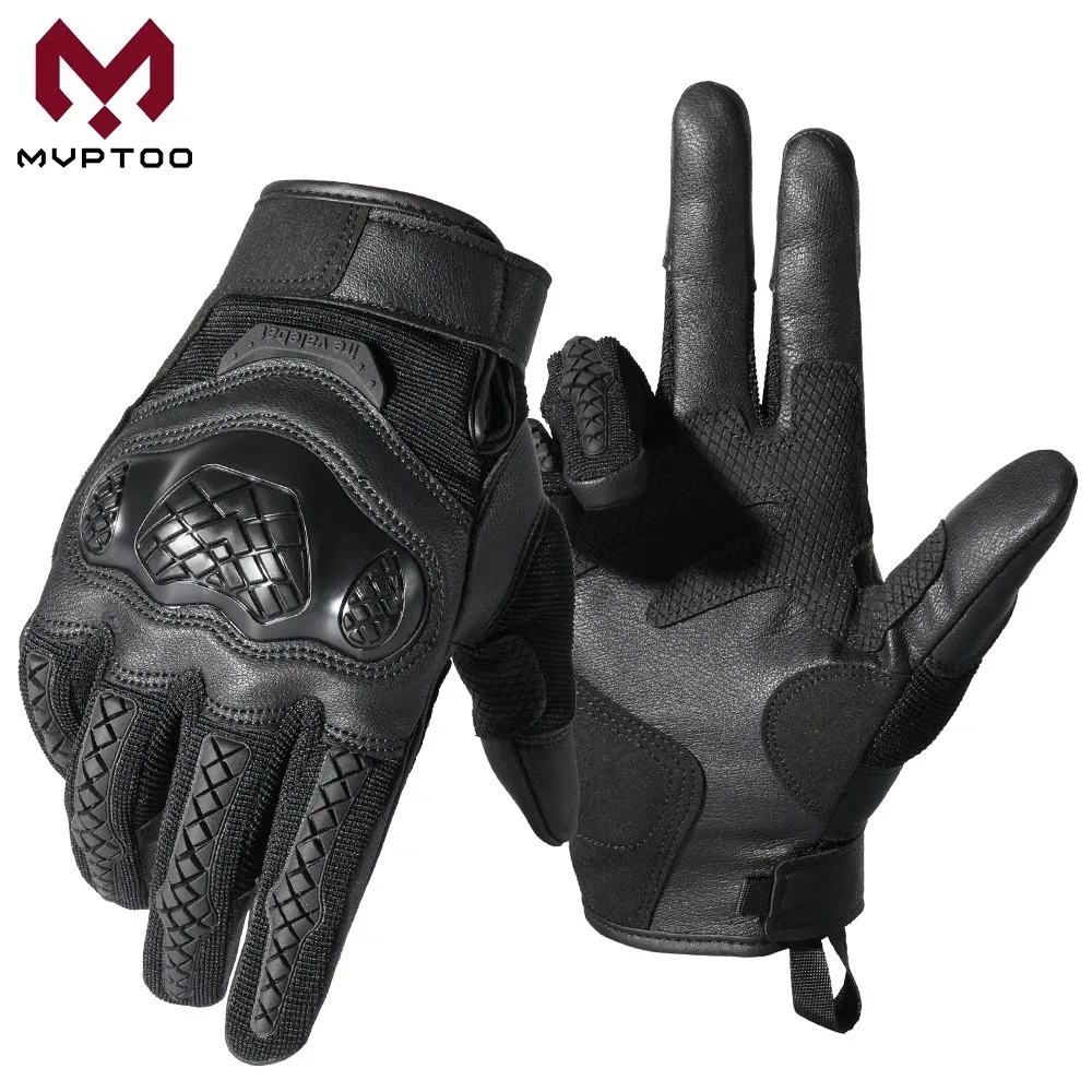 

Touchscreen Motorcycle Gloves Full Finger Protective Gear Racing Mountain Bike Riding Motorbike Moto Anti-Skid Shockproof Mitten