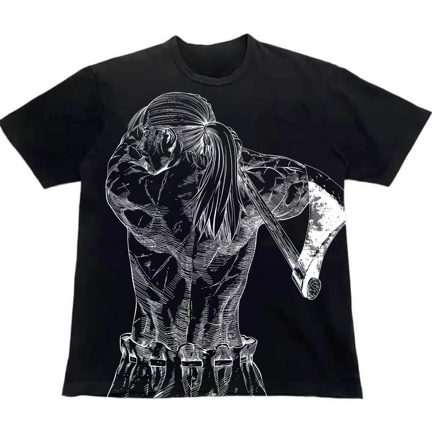 Vintage Vinland Saga Thors Snorresson Viking Manga Panel Manga Anime Graphic Tee Cotton Mens Womens T-Shirt Summer Streetwear view 2