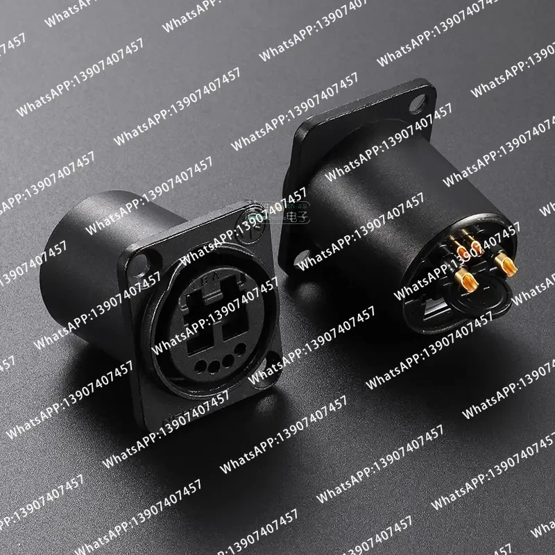 NEUTRIK NO2-4FDW-A broadcast 2-channel dual network port D-type module fiber optic LC docking socket