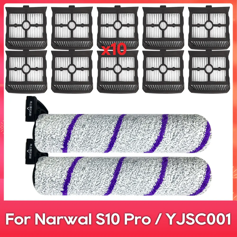 

Compatible For Narwal S10 Pro / YJSC001 Vacuum Cleaner Replacement Spare Parts Accessories Roller Brush Hepa Filter