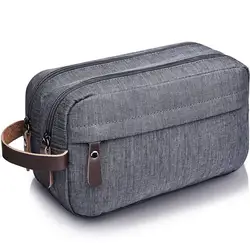 Foldable hanging men's travel large capacity promotional toiletries storage bag Oxford cloth waterproof makeup bag double layer