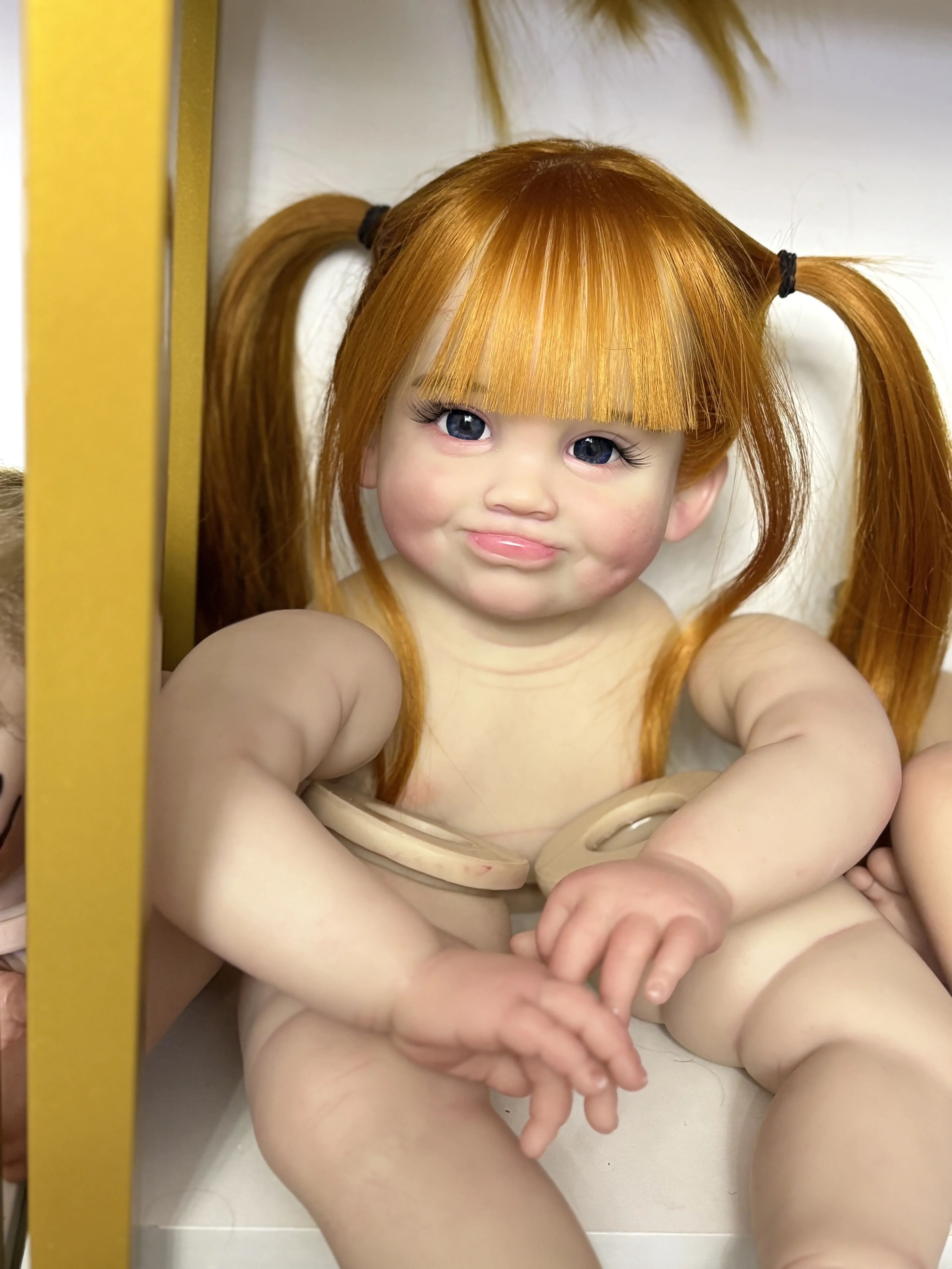 DLS カスタマイズされた限定供給 28 インチリボーンベビーミリセント手根毛塗装キット DIY パーツ布ボディコネクタ付き