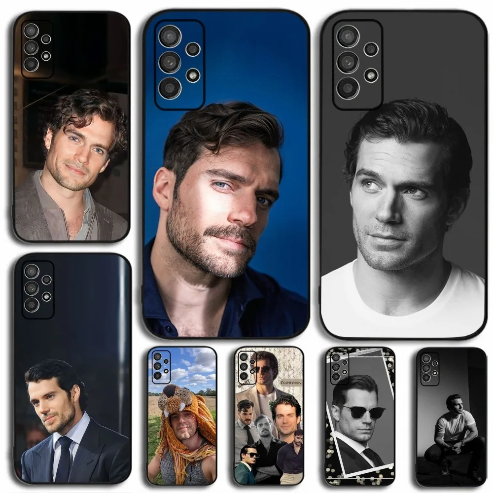 Actor H-Henry C-Cavill Phone Case For Samsung Galaxy A13,A21s,A22,A31,A32,A52,A53,A71,A80,A91 Soft Black Cover