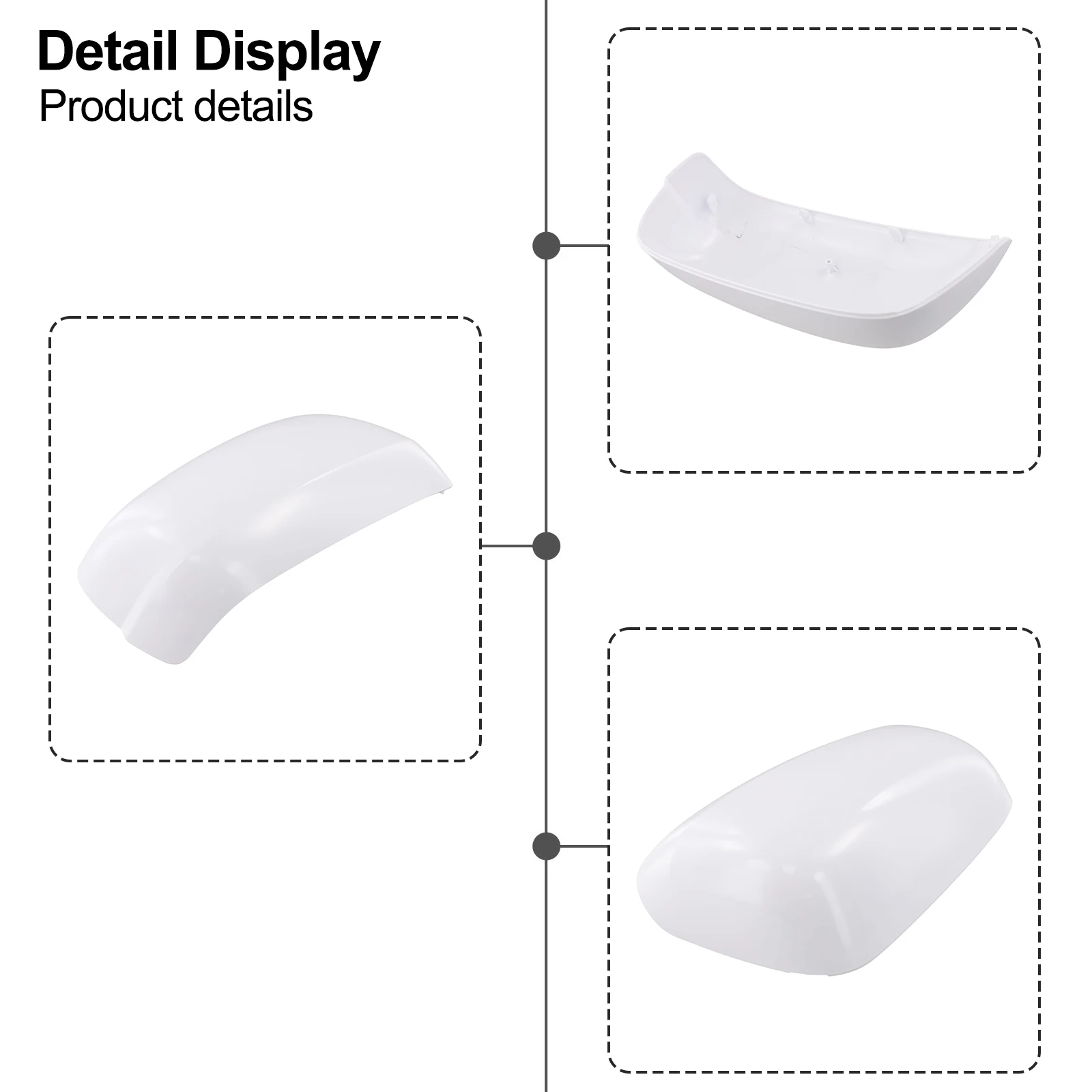 

For Honda For Jazz 2009-2013 Rearview Mirror Cover Front Right ABS Plastic New Rear View Mirror Cover Replacement