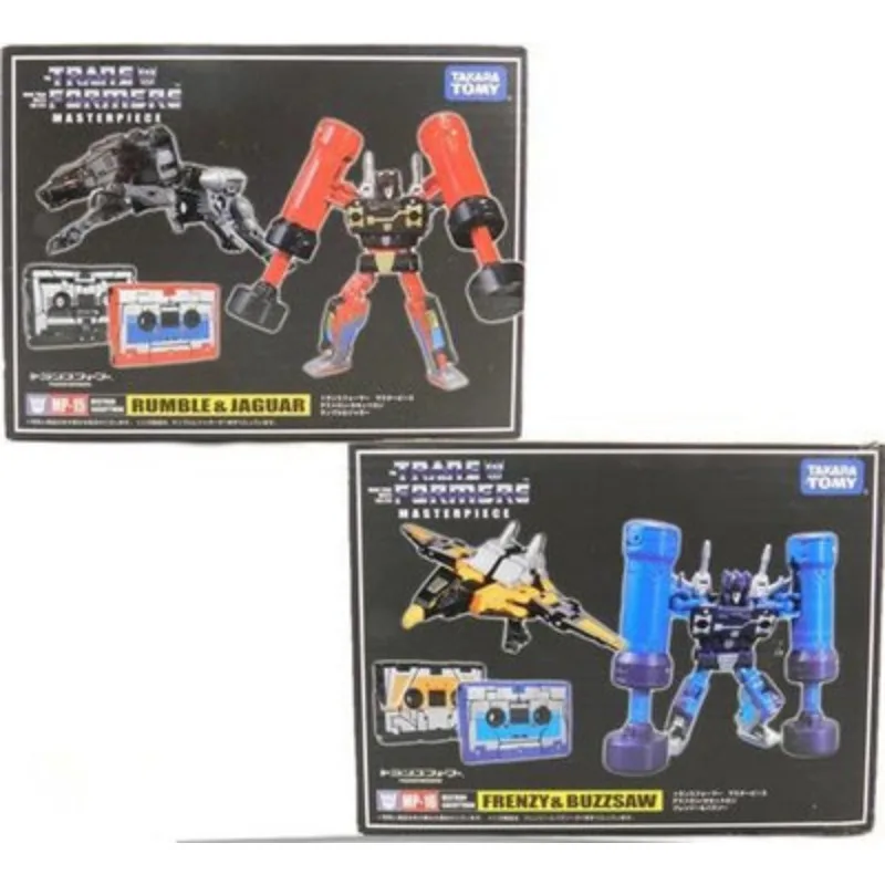 Трансформеры TAKARA TOMY KO MPP MP16 Frimzy & Buzzsaw MP15, подвижная фигурка-робот с колесами и Ягуаром, семейный подарок
