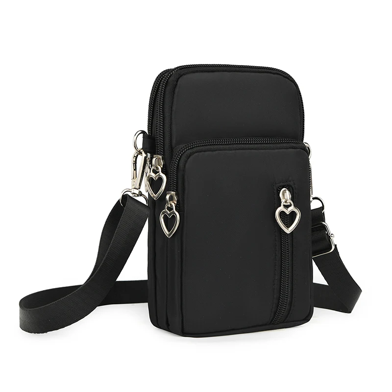 حقيبة صغيرة جديدة غير رسمية ومتعددة الاستخدامات ومقاومة للماء متعددة الطبقات للهواتف المحمولة، ومحفظة عملات عمودية معلقة على الرقبة #1