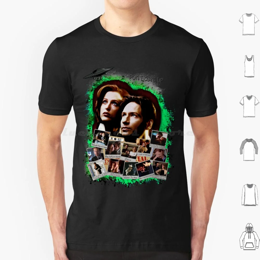 لا تتخلى تي شيرت قطني للرجال والنساء يمكنك صنعه بنفسك طباعة ملفات X Txf مولدر سكالي جيليان أندرسون ديفيد دوشوفني دانا الخيال العلمي تلفزيون #1