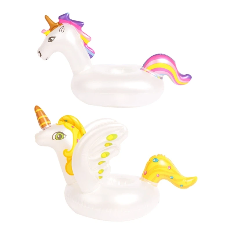 Porte-boissons flottant en forme licorne, plateau à glace pour boissons aliments, porte-boisson flottant pour fête à