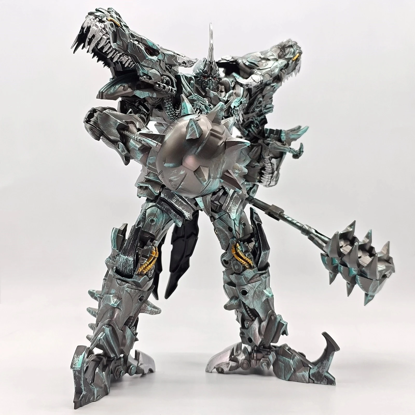 (IN VOORRAAD) BAIWEI TW1034 TW-1034 Grimlock Dinobots 23 cm KO SS07 Dinosaurus Leider Action Figure Speelgoed