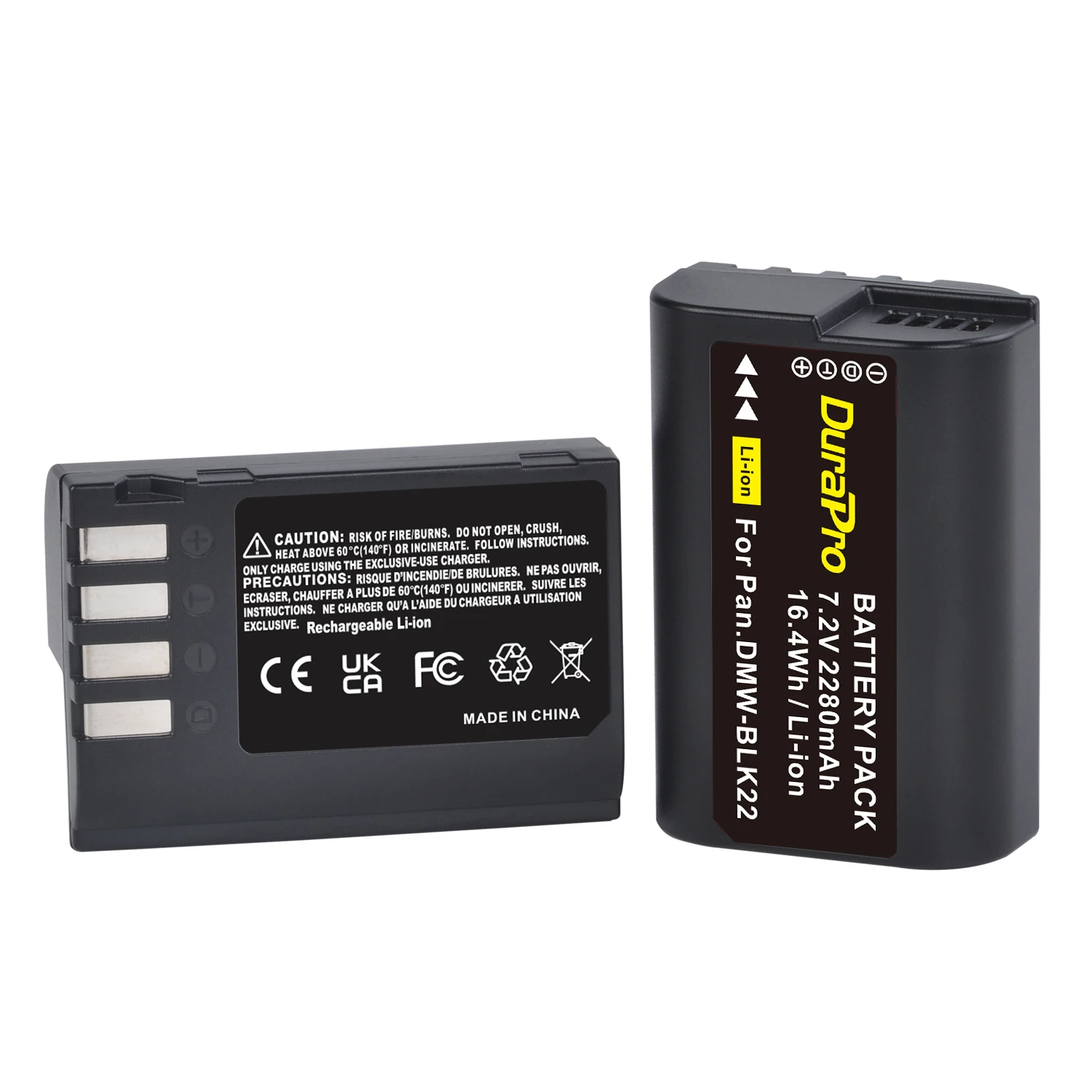 DMW BLK22 DMW-BLK22 Battery for Panasonic LUMIX DC GH6, S5, S5II, GH5 II