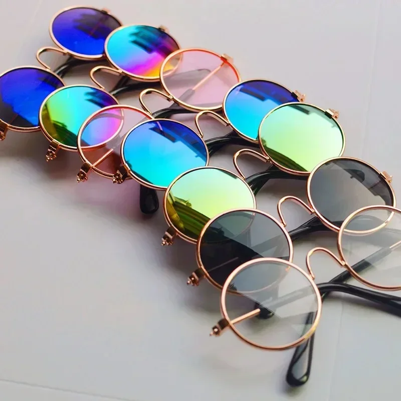 Glasses For a Cat Pet Products Goods For Animals Dog Accessories Cool Funny The Kitten Lenses Sun Photo Props Colored Sunglasses