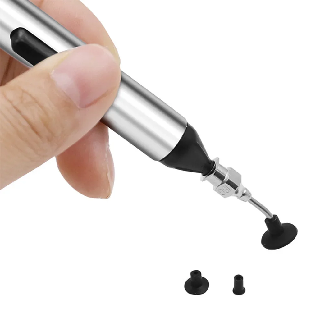 Suction Pump Tool For SMD Components Featuring Soft ESD Silicone Cups And 3 Different Tip Sizes For Easy Handling
