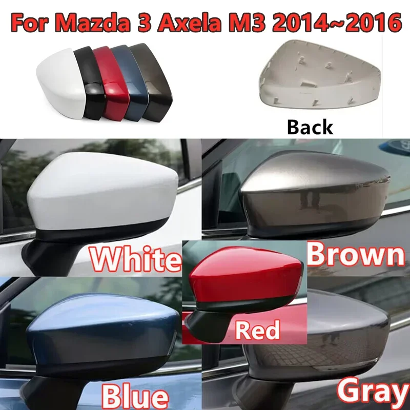 

Left Driver Right Passenger Side Rearview Cover Mirror Frame Shell Housing Trim For Mazda 3 Axela M3 2014 2015 2016