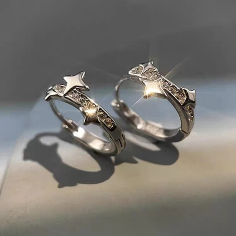 

Серьги из стерлингового серебра 925 пробы, новый стиль, украшение со звездами, легкие роскошные серьги, высококачественные изысканные украшения для женщин