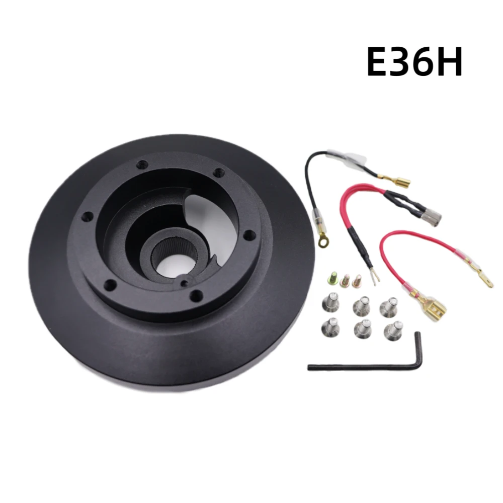 

Комплект адаптера ступицы E36 Short Boss, черный алюминиевый комплект быстросъемных адаптеров ступицы для BMW E36 318 325 328 840 850 E39 M3 Z3 ﻿