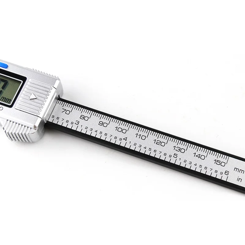 JIGONG di Alta Qualità 6 pollici 150 millimetri Digital Vernier Compasso di Micrometro Guage Widescreen Elettronico Precisione di Misura