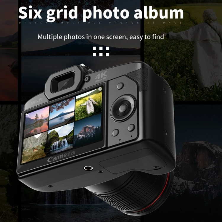 Harga Terjangkau Kamera Video Digital WIFI Definisi Tinggi 4K Penglihatan Malam 64 Juta Piksel Dengan Mikrofon