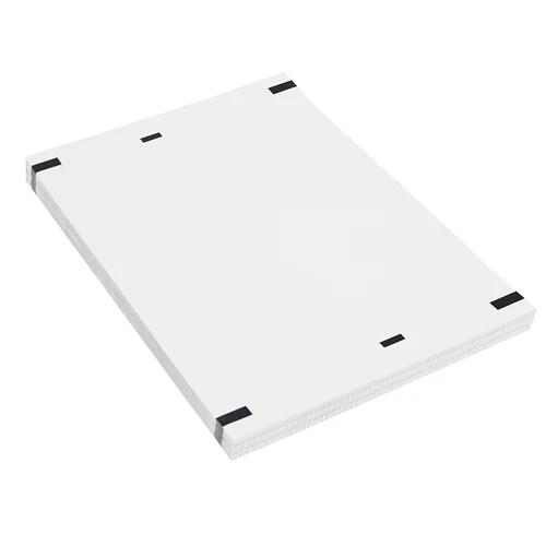 Papel térmico plegable en abanico tamaño A4 para impresoras térmicas, papel comercial de tres pruebas y de secado rápido