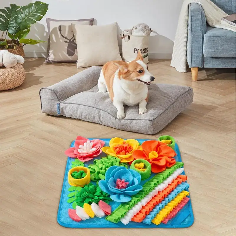 Dog Sniffing Mat Pet Snuffling Pad Foraging Mat For Smell Pet Training And Slow Eating Stress Relief Toys For Puppies