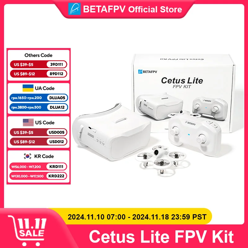 BETAFPV Cetus Lite FPV Kit RC Quadcpoter Drones Frsky D8  VR02 FPV Goggles Small Smart Drone