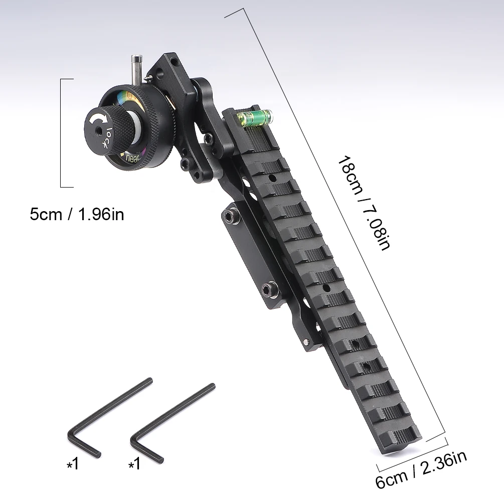 Crossbow Aiming Frame Adjustable Up and Down with Green Light Archery Accessories for Hunting